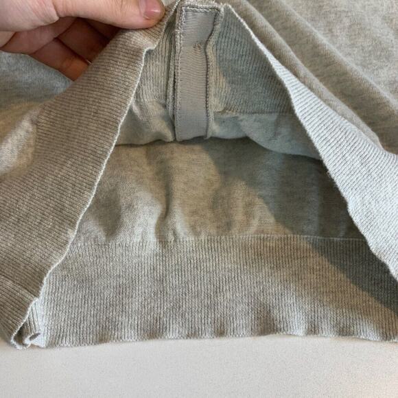 Jack Wills Cardigan Womens 8 Gray Cotton Button Front Lace Sleeve Sheer Panels - Picture 9 of 14